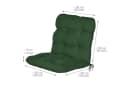 Beautissu Niedriglehner Sitzauflage 4er Set Dunkelgrün Bild 5
