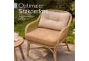 Beautissu Sitzkissen Outdoor Rückenkissen Beige Bild 1