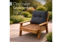 Beautissu Outdoor Loungekissen Anthrazit 50x40cm Bild 1