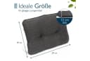 Beautissu Outdoor Loungekissen Anthrazit 50x40cm Bild 3