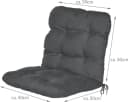 Beautissu Sitzauflage 6er Set Niedriglehner Auflagen Set Flair NL, 100x50x8cm, Graphitgrau Bild 1