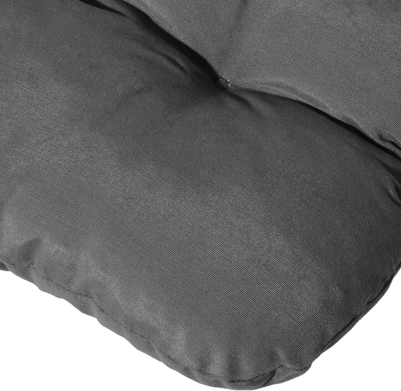 Beautissu Sitzauflage 6er Set Niedriglehner Auflagen Set Flair NL, 100x50x8cm, Graphitgrau - Bild 4