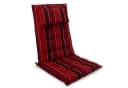 Beautissu Hochlehnerauflage Premium mit Kopfpolster Rot UV-Schutz Bild 2