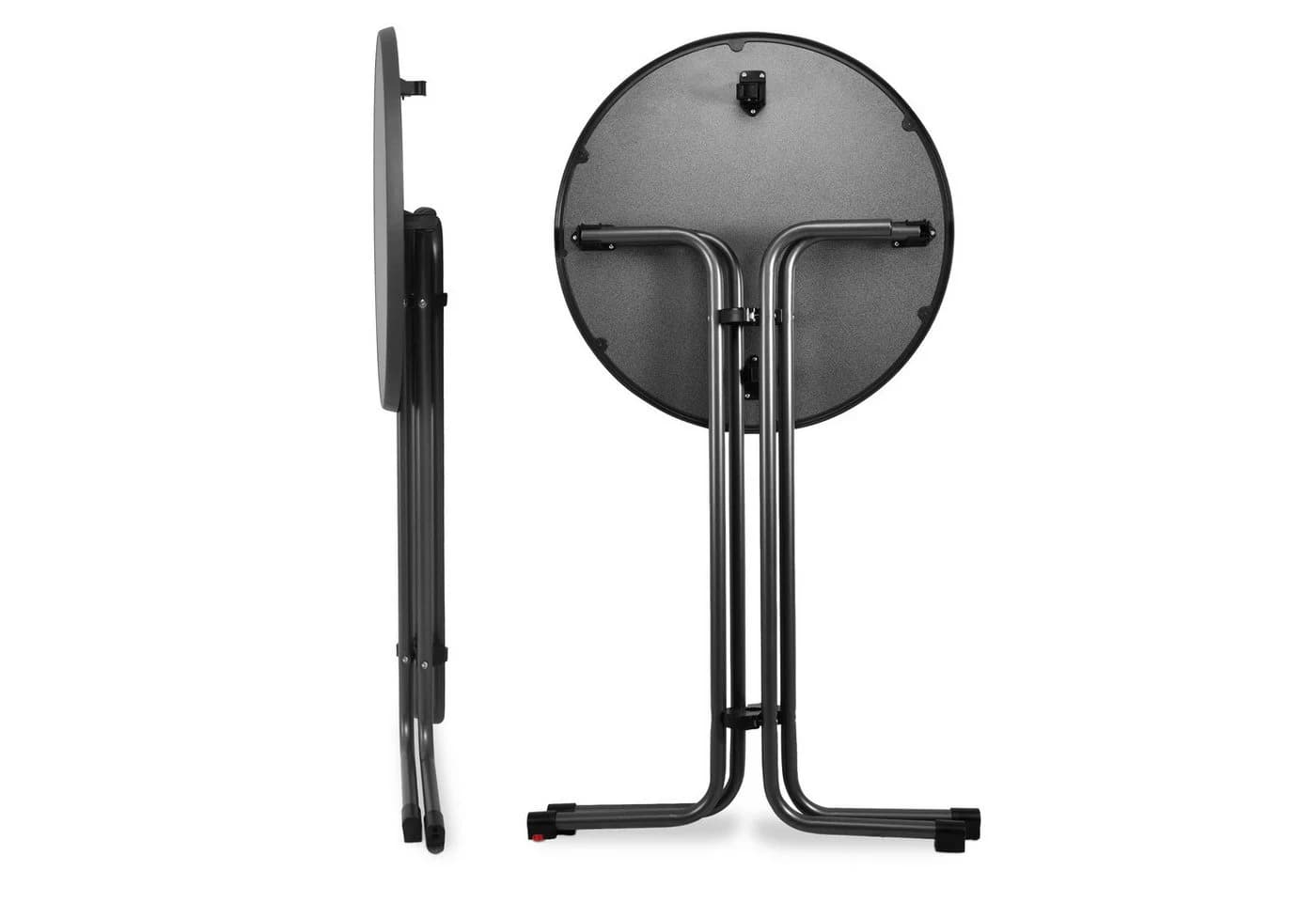 Beautissu Stehtisch Bellini Klappbar Ø60cm Grau