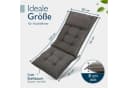 Beautissu Hochlehnerauflage 2er Set Sun-HL Taupe 8cm dick rutschfest robust Bild 3