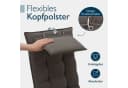 Beautissu Hochlehnerauflage 2er Set Sun-HL Taupe 8cm dick rutschfest robust Bild 5