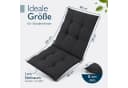 Beautissu Sitzauflage Niedriglehner Anthrazit UV-Lichtechtheit Bild 1