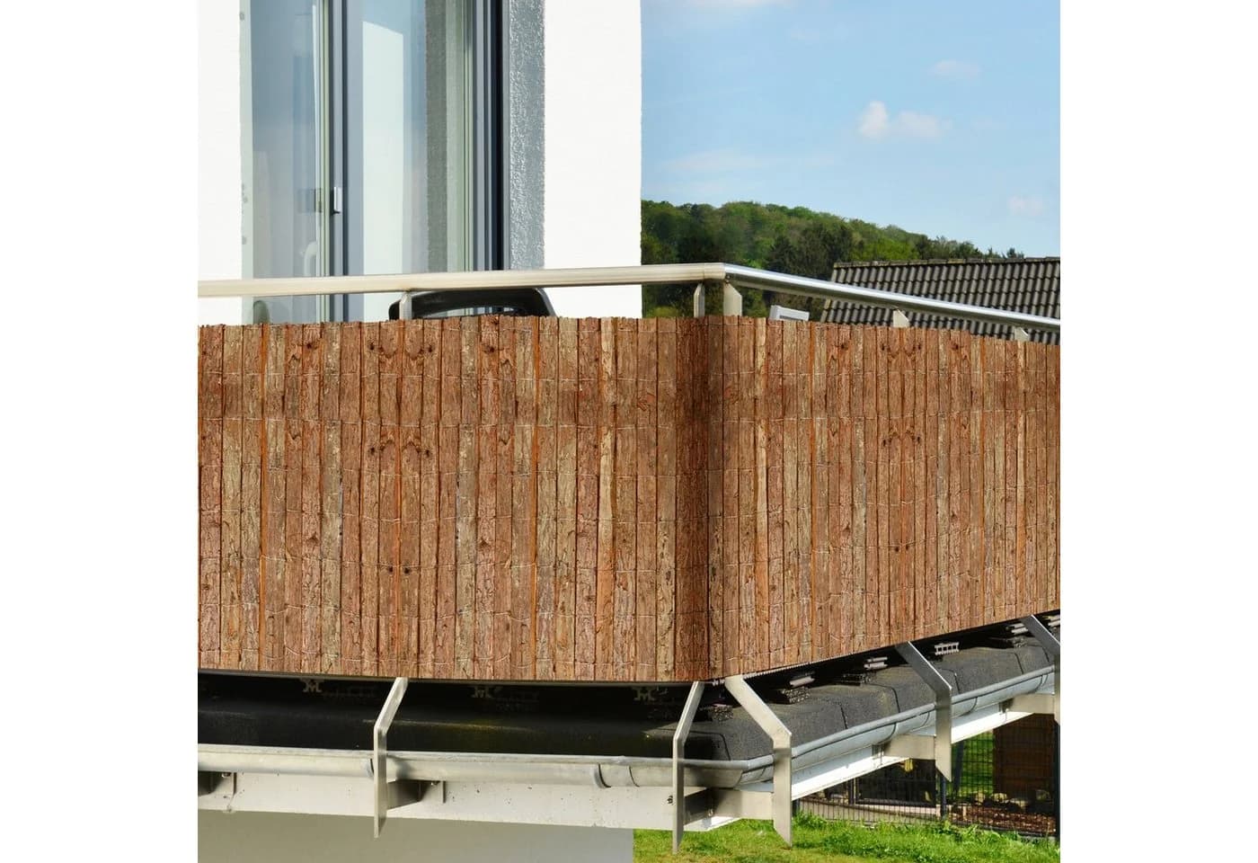 Sol Royal Sichtschutzmatte Rinde SolVision R63 Natur - Bild 4