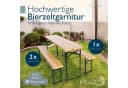 Beautissu Bierzeltgarnitur 3tlg. Klappbar Holz Braun Bild 1