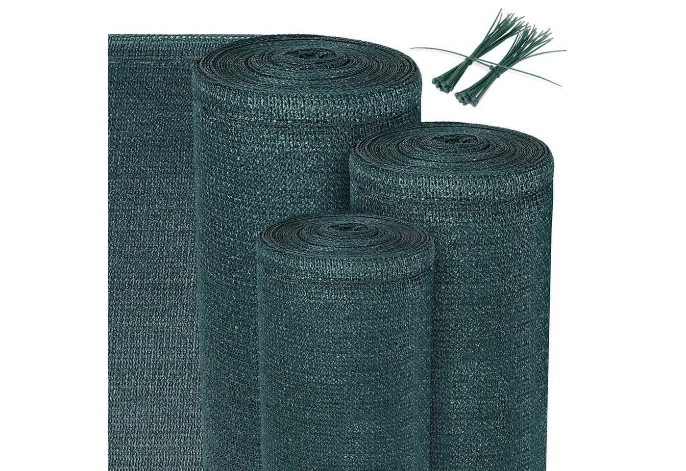 Sol Royal Sichtschutzzaunmatten Schattennetz 10m x 1,8m Grün - Bild 2