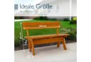 Beautissu Gartenbank 2-Sitzer 120 cm Kiefernholz Bild 4