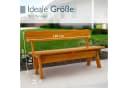 Beautissu Gartenbank 2-Sitzer 120 cm Kiefernholz Bild 5