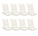 Beautissu Hochlehnerauflage 8er Set Base HL Natur Bild 2