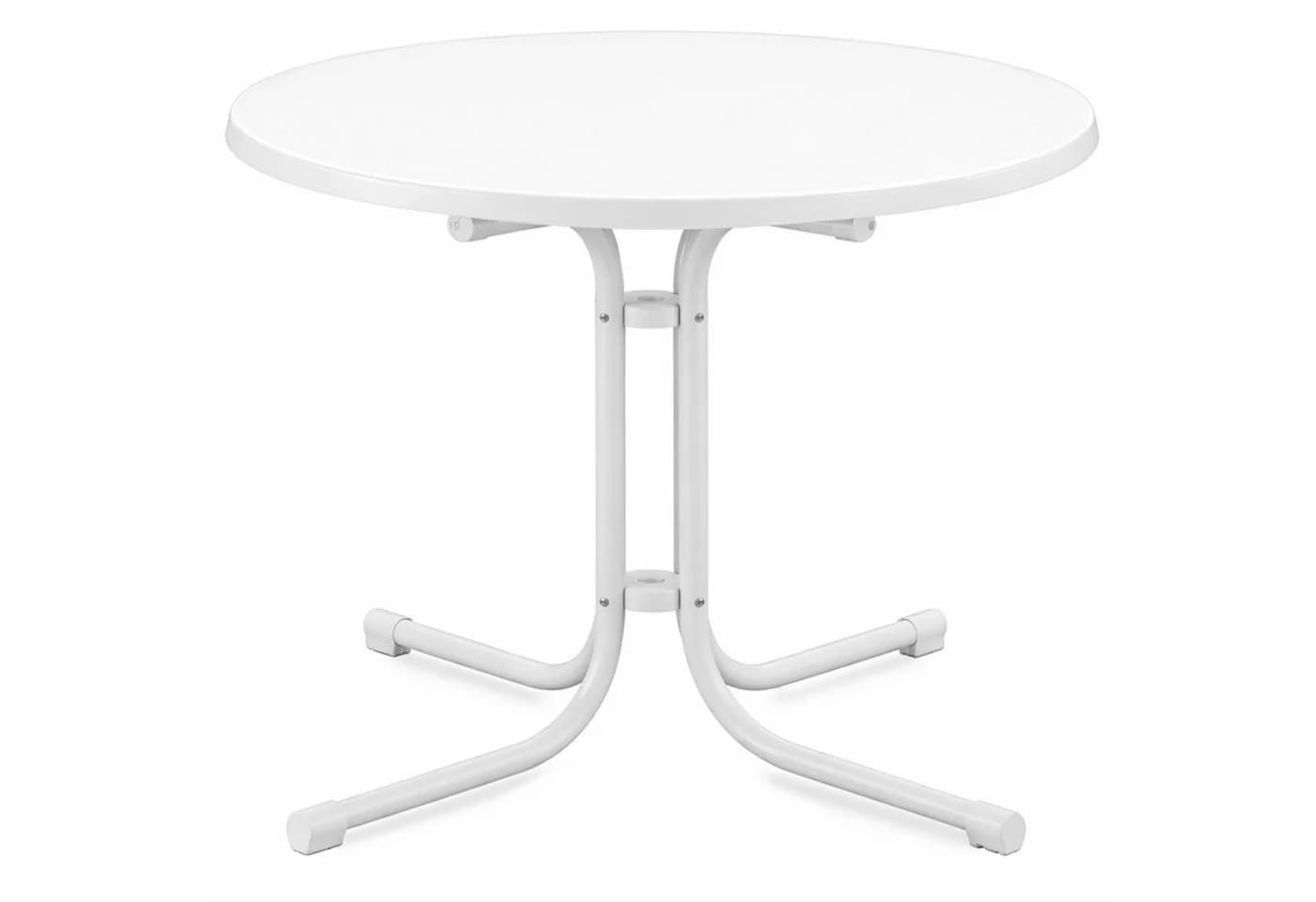 Beautissu Bistrotisch Bistroni WP Ø80xH70cm Weiß Klappbar - Bild 2