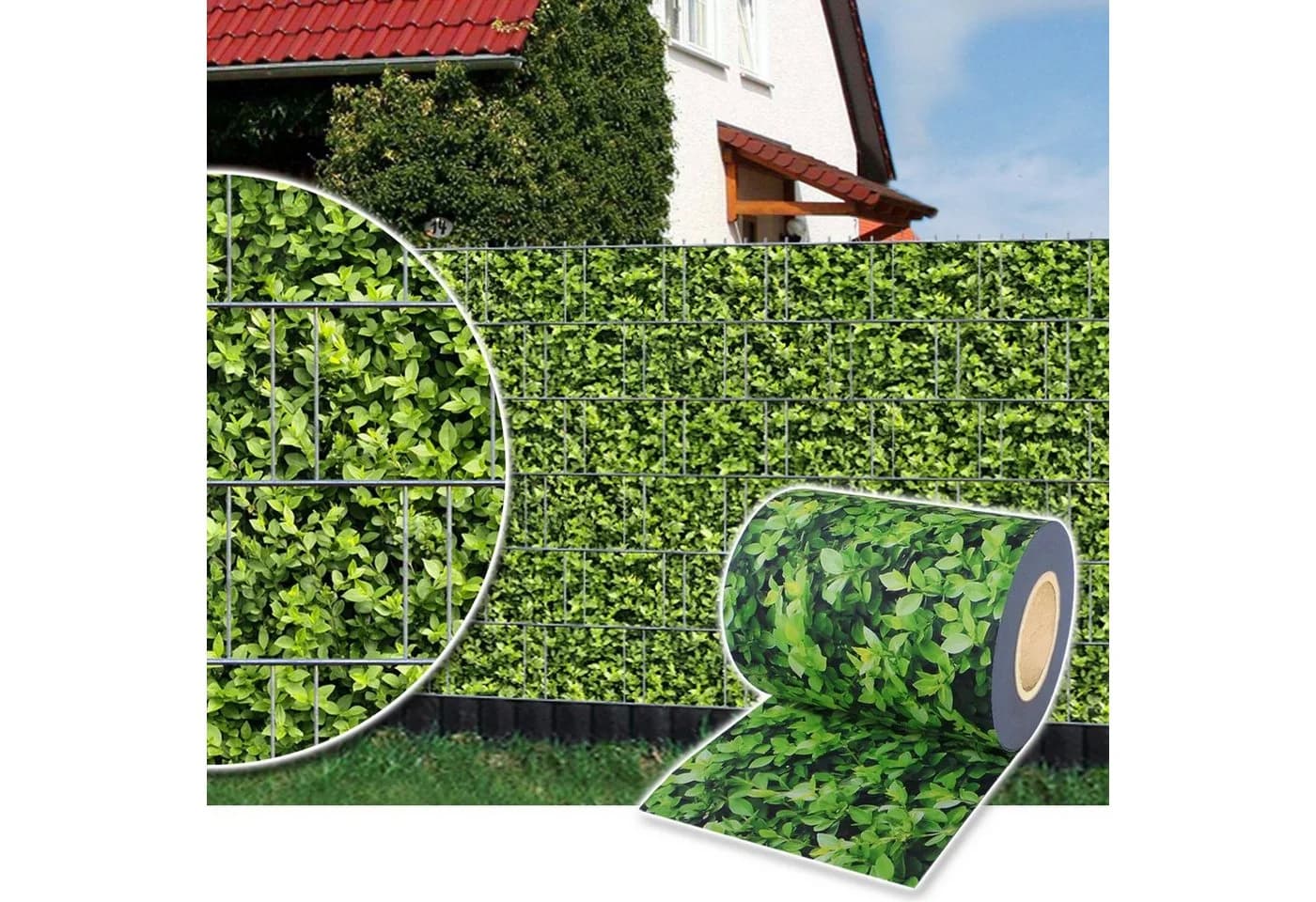 Plantiflex Sichtschutzfolie PVC 35m Rolle Grün