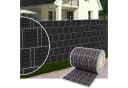 Plantifflex Sichtschutzfolie 35m PVC blickdicht Rattan-Anthrazit Bild 1
