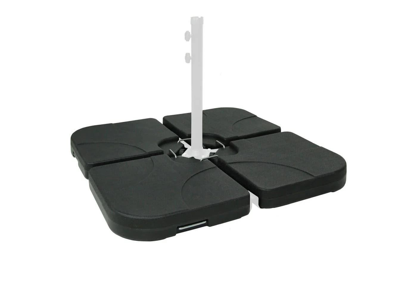 Swing&Harmonie Schirmständer-Platte 4-tlg. HDPE Kunststoff befüllbar bis 130 kg - Bild 3
