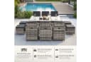 Swing&Harmonie Vegas Garten-Sitzgruppe Grau Poly Rattan mit Kissen Bild 2