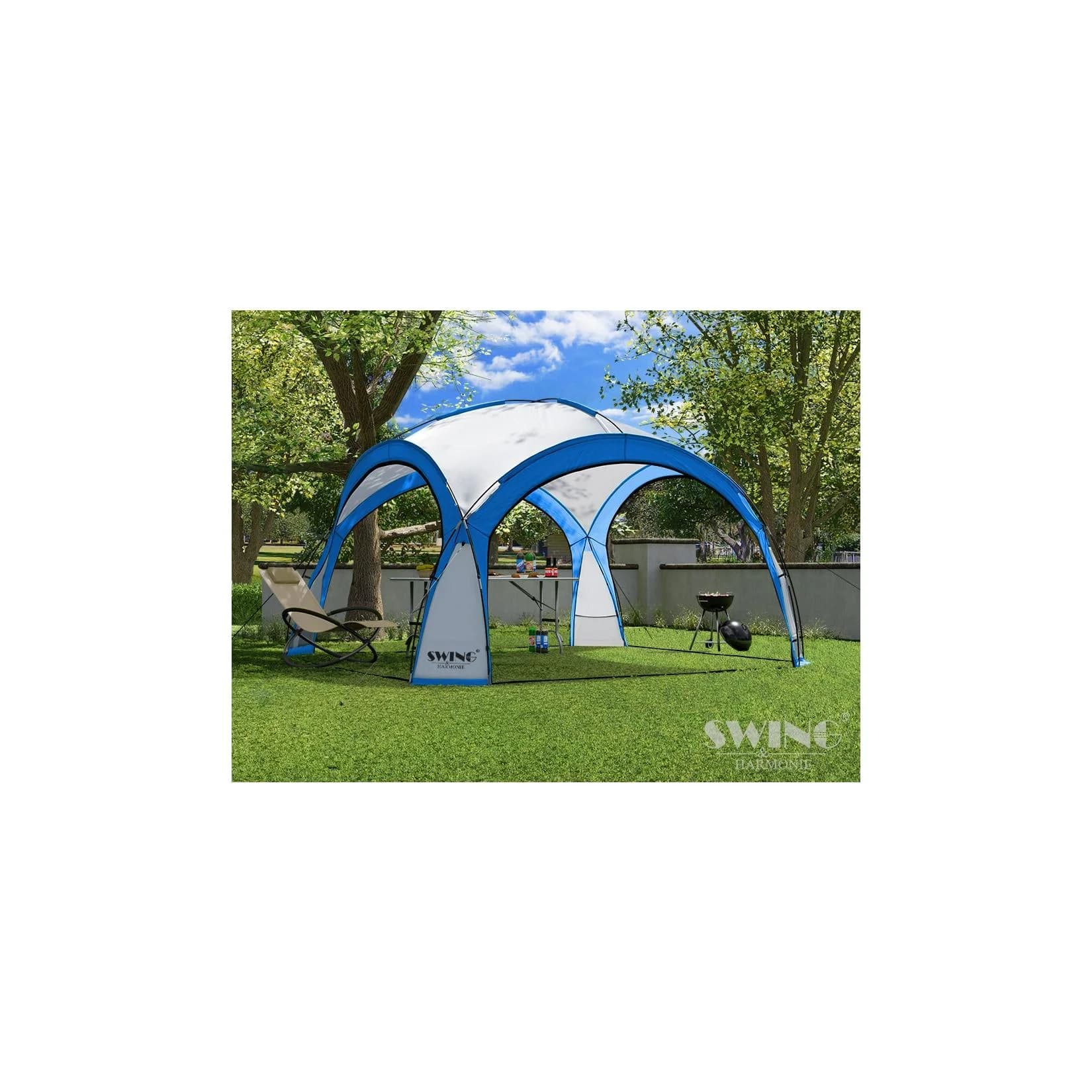 Swing&Harmonie LED Event Pavillon 3,6x3,6m mit Solarmodul