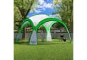 Swing&Harmonie LED Event Pavillon DomeShelter Grün mit Solarmodul Bild 2