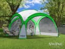 Swing&Harmonie LED Event Pavillon DomeShelter Grün mit Solarmodul Bild 4