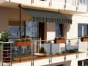 Swing&Harmonie LED-Klemmmarkise mit Solarmodul Anthrazit/Weiß Bild 2