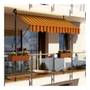 Swing&Harmonie LED Klemmmarkise Balkon mit Kurbel und Solarmodul Bild 1