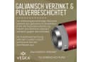 VESKA Klettergerüst Dome Climber Kinder Kletterkuppel Metall Blau/Gelb Bild 5