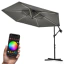 Swing&Harmonie LED Sonnenschirm 300cm RGB Anthrazit Bild 1