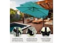 Swing&Harmonie LED Sonnenschirm 300cm RGB Anthrazit Bild 5