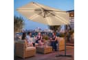 Swing&Harmonie® LED Sonnenschirm 350cm Creme RGB Beleuchtung Bild 3