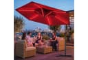Swing&Harmonie® LED Sonnenschirm 350cm Rot mit RGB Beleuchtung Bild 3