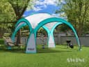 Swing&Harmonie LED Event Pavillon XXL DomeShelter 450cm mit Beleuchtung - türkis Bild 2