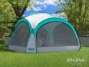 Swing&Harmonie LED Event Pavillon XXL DomeShelter 450cm mit Beleuchtung - türkis Bild 5