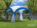 Swing&Harmonie® LED Event Pavillon DomeShelter 450cm Garten blau Bild 2