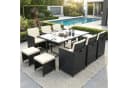 Swing&Harmonie Garten-Essgruppe Poly Rattan Schwarz Bild 2