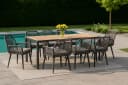 Swing&Harmonie Garten-Essgruppe 6-8 Personen Grau Schwarz WPC Bild 1