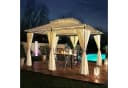 Swing&Harmonie Pavillon LED 3x4m Minzo Beige Solar Bild 1