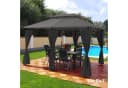 Swing&Harmonie Pavillon LED Minzo 3x4m Anthrazit mit Solar Bild 2