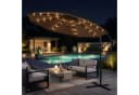 Swing&Harmonie Sonnenschirm mit LED Beleuchtung Ampelschirm Braun Bild 1