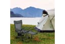 EUGAD Angelstuhl Klappstuhl Campingstuhl Grau Schwarz Blau Bild 1