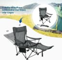 EUGAD Angelstuhl Klappstuhl Campingstuhl Grau Schwarz Blau Bild 4