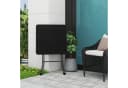 EUGAD Gartentisch Schwarz Klappbar Rattan-Optik Bild 5