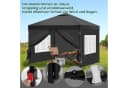 EUGAD Pavillon 3x3 m mit Seitenwänden höhenverstellbar UV-Schutz wasserfest Bild 1