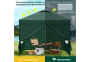 EUGAD Pavillon 3x3 m Grün mit Seitenwänden und UV-Schutz Bild 4