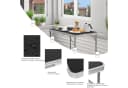 EUGAD Gartentisch Klapptisch Balkon MDF Metall Bild 5
