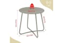 EUGAD Balkontisch rund Metall 45 cm Bild 3