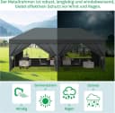 EUGAD Pavillon 3x6m mit 6 Seitenwänden wasserdicht Bild 1