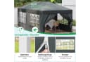 EUGAD Pavillon 3x6m mit 6 Seitenwänden wasserdicht Bild 5