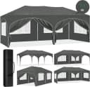 EUGAD Pop-Up Pavillon 3x6 m Grau mit 6 Seitenwänden Bild 2